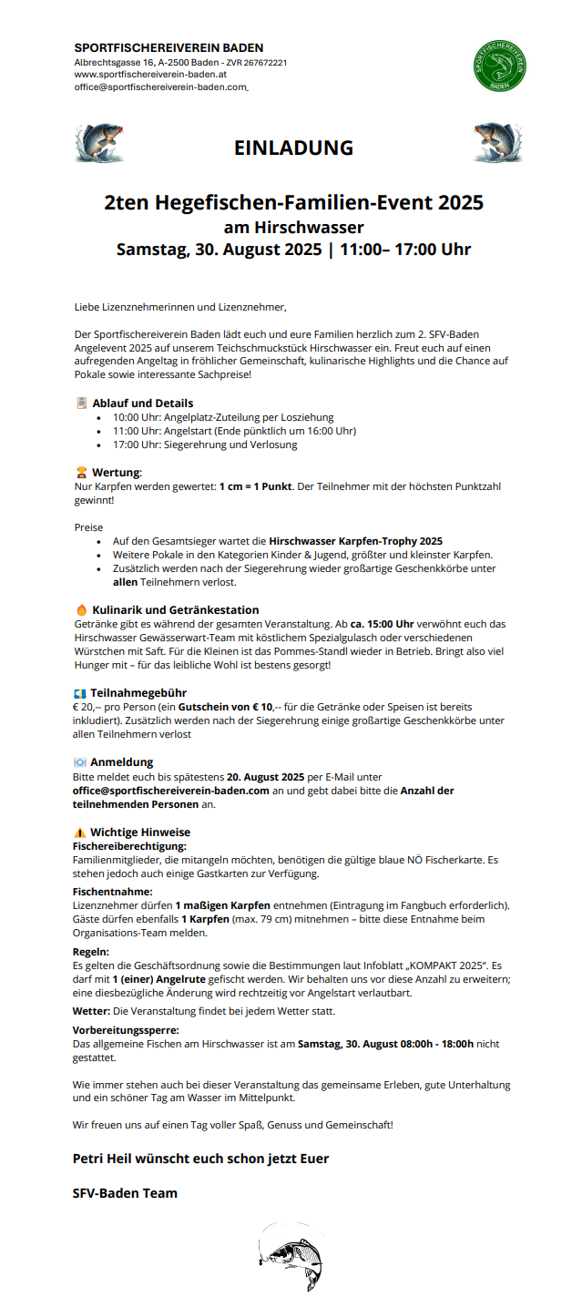 2ten Hegefischen-Familien-Event 2025